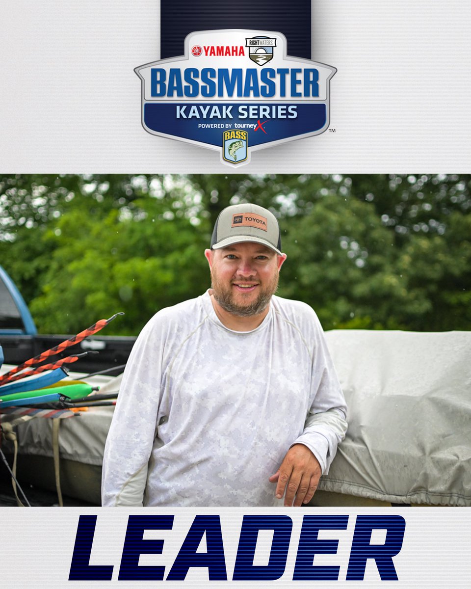 With a total of 98.75 inches, Mark Edwards holds the Day 1️⃣ lead at the @YamahaRW Bassmaster Kayak Series at Lake Guntersville scored by TourneyX.com! #bass #bassmaster #KayakBass #BassmasterKayakSeries #leader