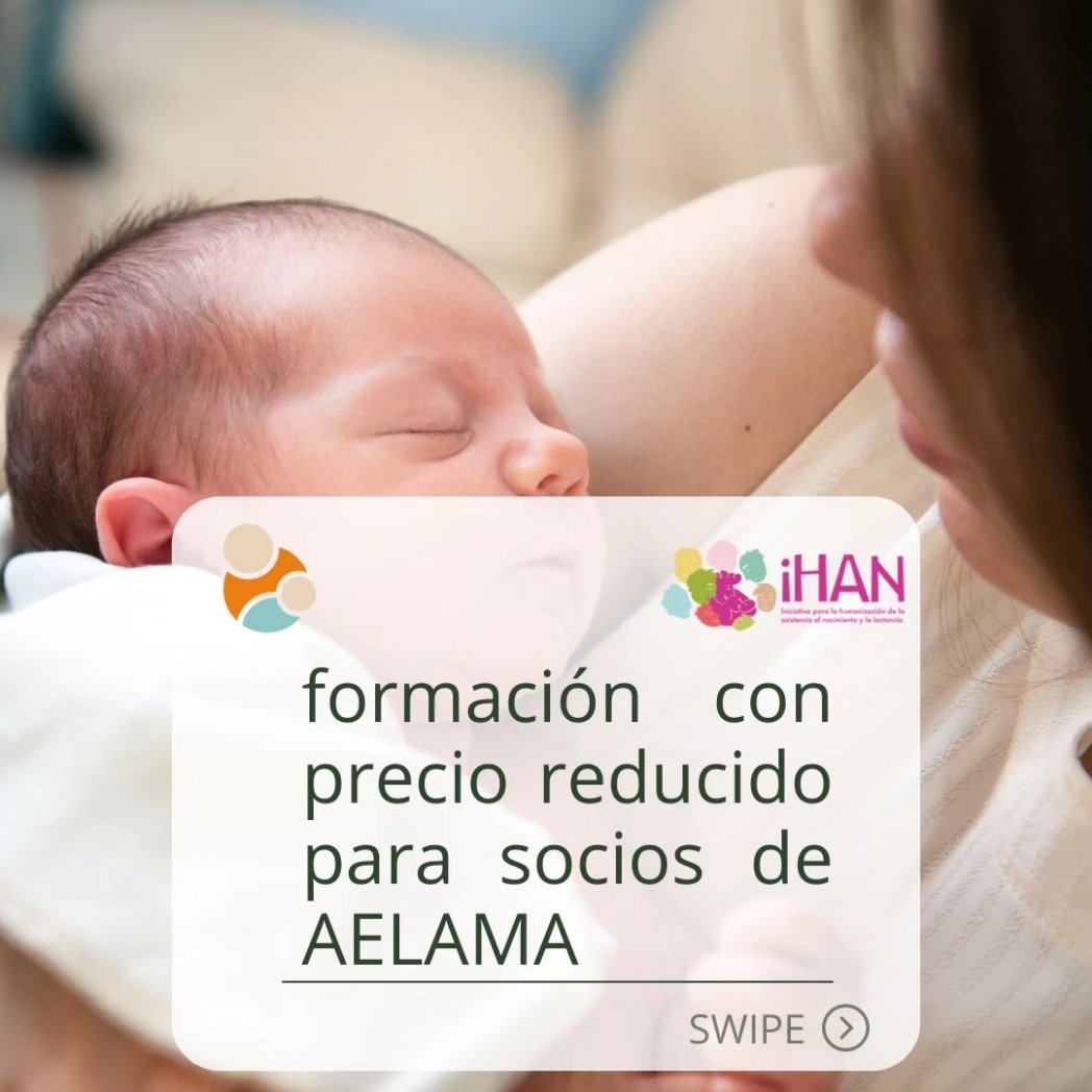 aelama1's tweet photo. ¿Has pensado en hacer alguna formación en lactancia?

@IhanEspana ha preparado este curso online, y desde AELAMA estamos organizando 1 inscripción grupal a precio muy reducido

Un curso online de 9 créditos CFC (132 horas), de junio a enero

Más info aquí:
https://t.co/tiSDdndYDf https://t.co/5GOFdf3gAY