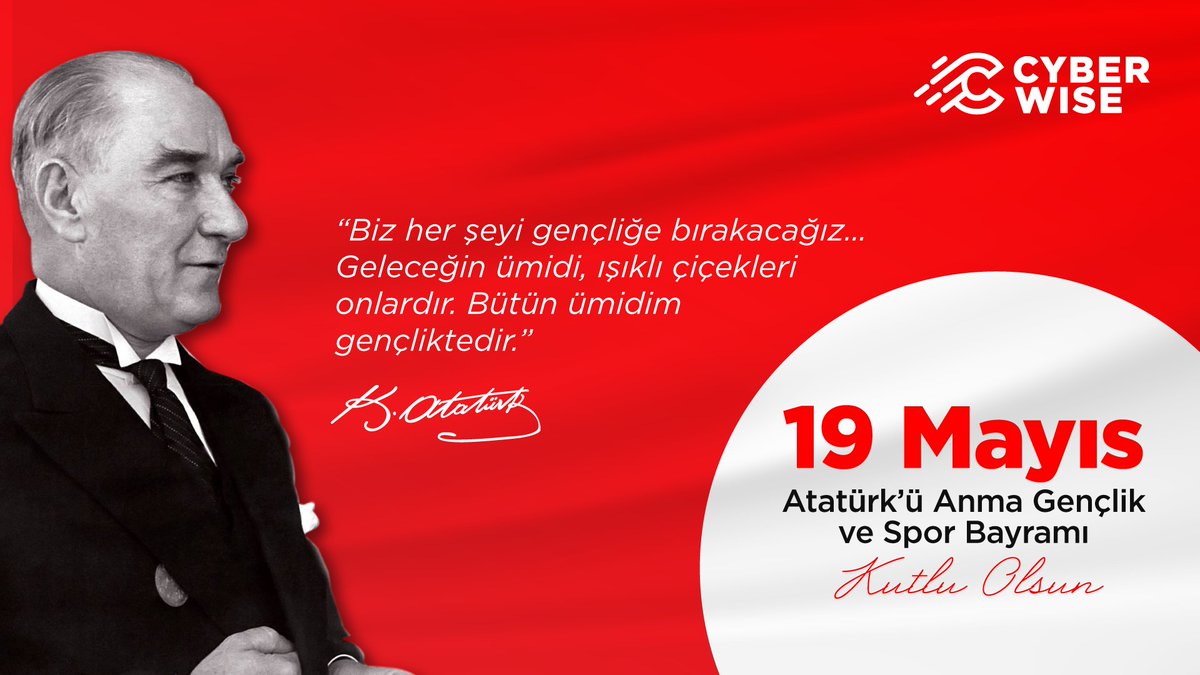 Cumhuriyetimiz için dönüm noktası olan bugünü nesiller boyunca coşkuyla kutlayacak; Atamızın bizlere emaneti olan vatanımızı daha ileriye taşımaya, gençlerimiz ve geleceğimiz için kararlılıkla çalışmaya devam edeceğiz.
19 Mayıs Atatürk’ü Anma, Gençlik ve Spor Bayramı kutlu olsun!