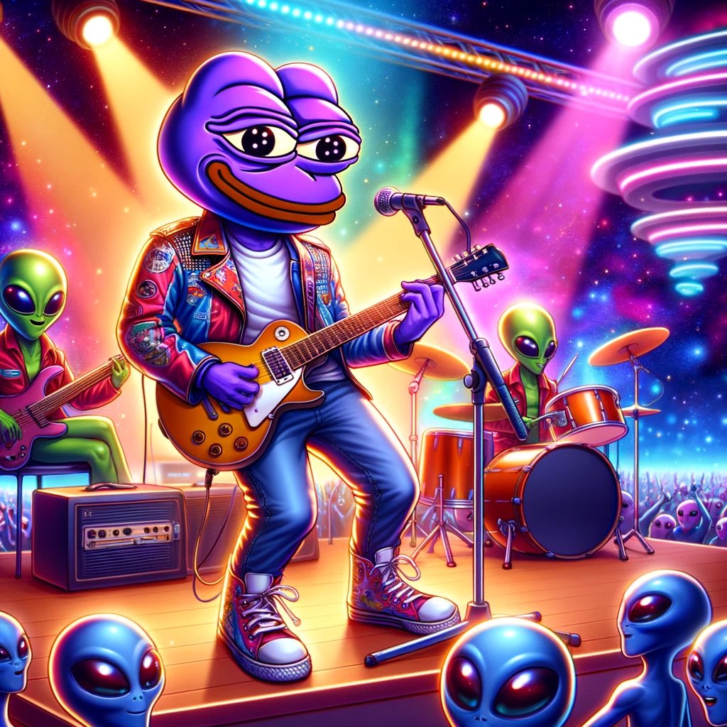 🚀🚀 Strumming along to the rhythm of the markets, tune in for the rise! 🎸🛸 #CryptoConcert