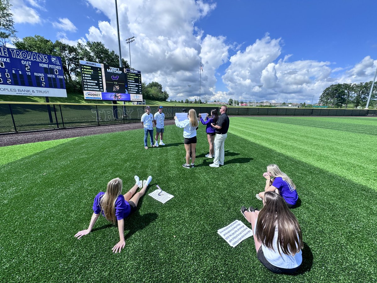 Nothing like filming content with @TBHSTrojans  as a school project!