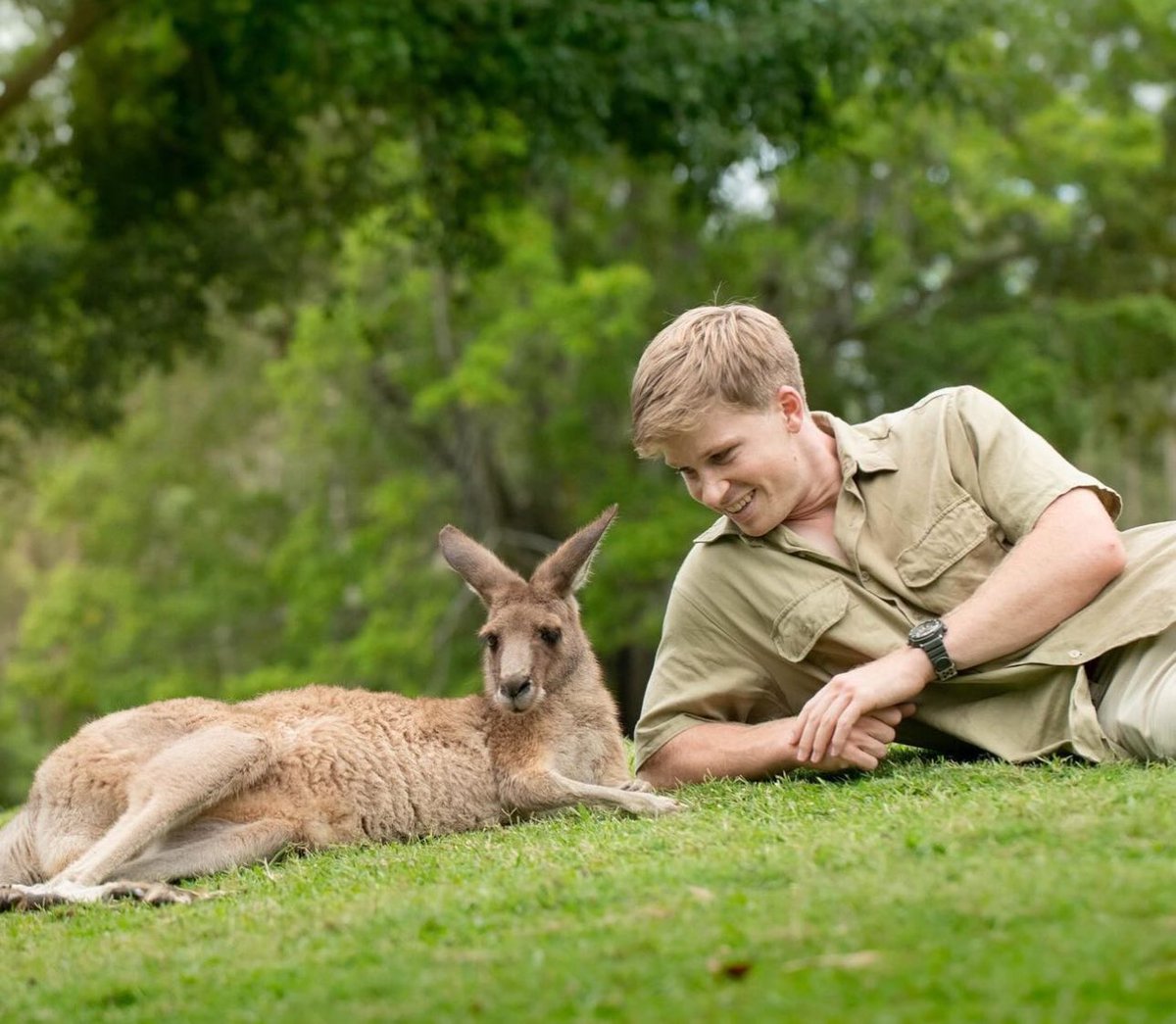 The most peaceful place at Australia Zoo… the roo paddocks. I love home!