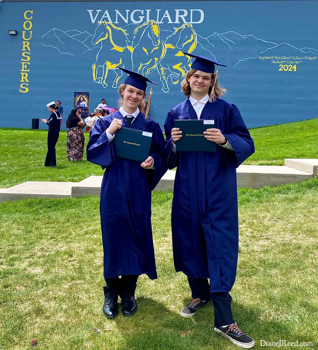 They did it! Sam &amp; Zach graduated today, and we couldn’t be more PROUD of the fine &amp; caring young men they have become. So blessed to call them our boys! 🎓 💖 🌟
