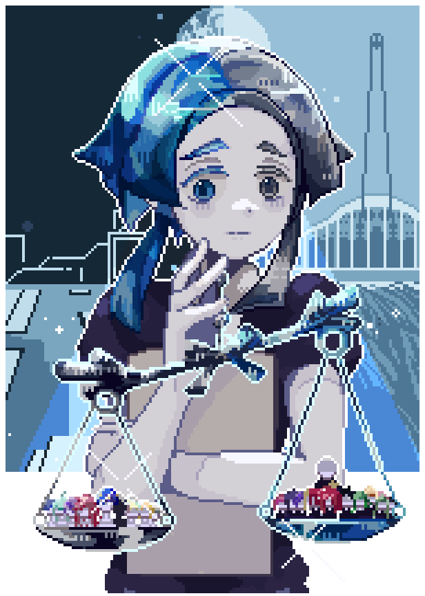 akaakiaoi's tweet photo. #宝石の国 #pixel_art 如何平衡 https://t.co/rdUuFpvxIv
