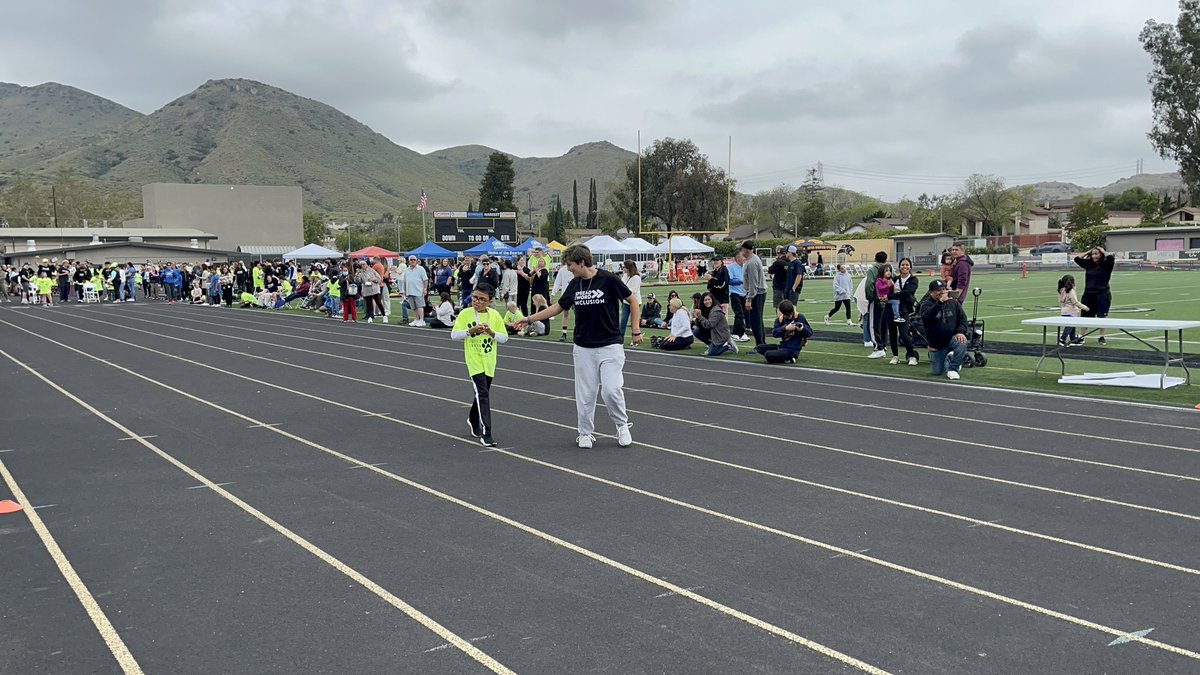 Special Olympics at Newbury Park today. Track & Field events for all! Shout out to all the amazing student and staff volunteers! #inclusion #PantherPride