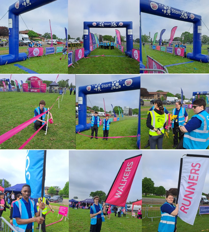 CadetsWMP's tweet photo. Well done #TeamCOV & #1DC @WMPCadets Starting the day & helping @raceforlife to be ready for the AMAZING, Walkers, Joggers & Runners. Amazing team @raceforlife Truly #inspirational to see you all in action👏👏🩷💙 https://t.co/zahIwG9oPq