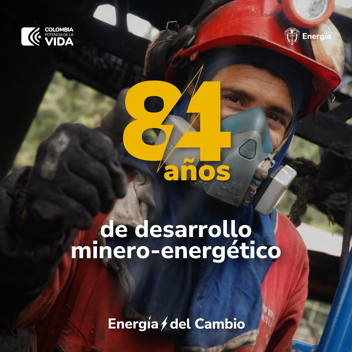 Durante estos 84 años, hemos sido testigos y protagonistas del desarrollo sostenible, llevando Energía a cada rincón de Colombia. Nuestro compromiso ha sido siempre con ustedes, los colombianos, para asegurar un futuro brillante y lleno de oportunidades. Energía ⚡️ del Cambio.