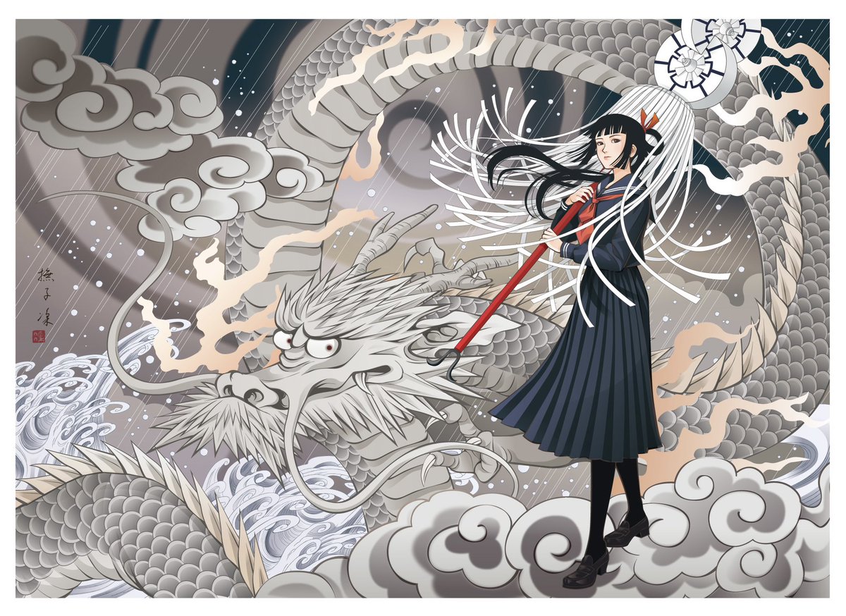 まだiPadとApple Pencilがない頃、イラレで絵を描いていました。
#作画カロリーの高い作品を上げようぜ 