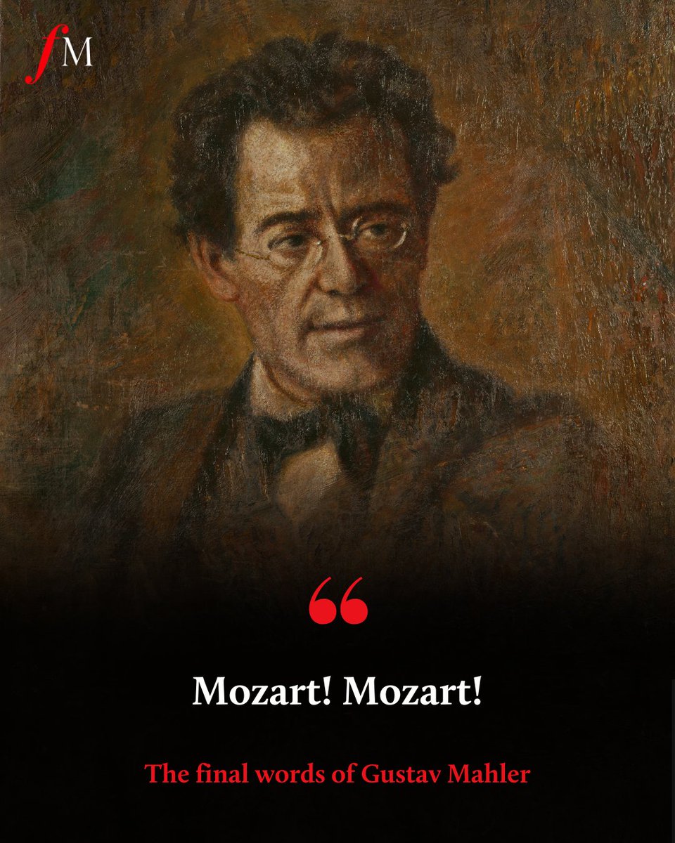 ClassicFM's tweet image. Great symphonic composer Gustav Mahler died on this day in 1911 in Vienna.

According to his wife Alma, his last words were a cry to one of his musical idols.