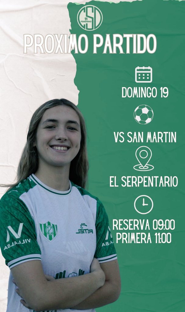 🇳🇬 ¡EL DOMINGO HAY CLASICO DE LAS PIBAS! 🇳🇬 ⚽FUTBOL FEMENINO⚽ 🗓️ Domingo 19/5 🏆 Fecha 8 - Liga Sanjuanina 🆚 san martin de San Juan ⏰ Reserva 9hs ⏰ Primera 11hs 🏟️ El Serpentario #VamosLasPibas #VamosDesamparados 🇳🇬