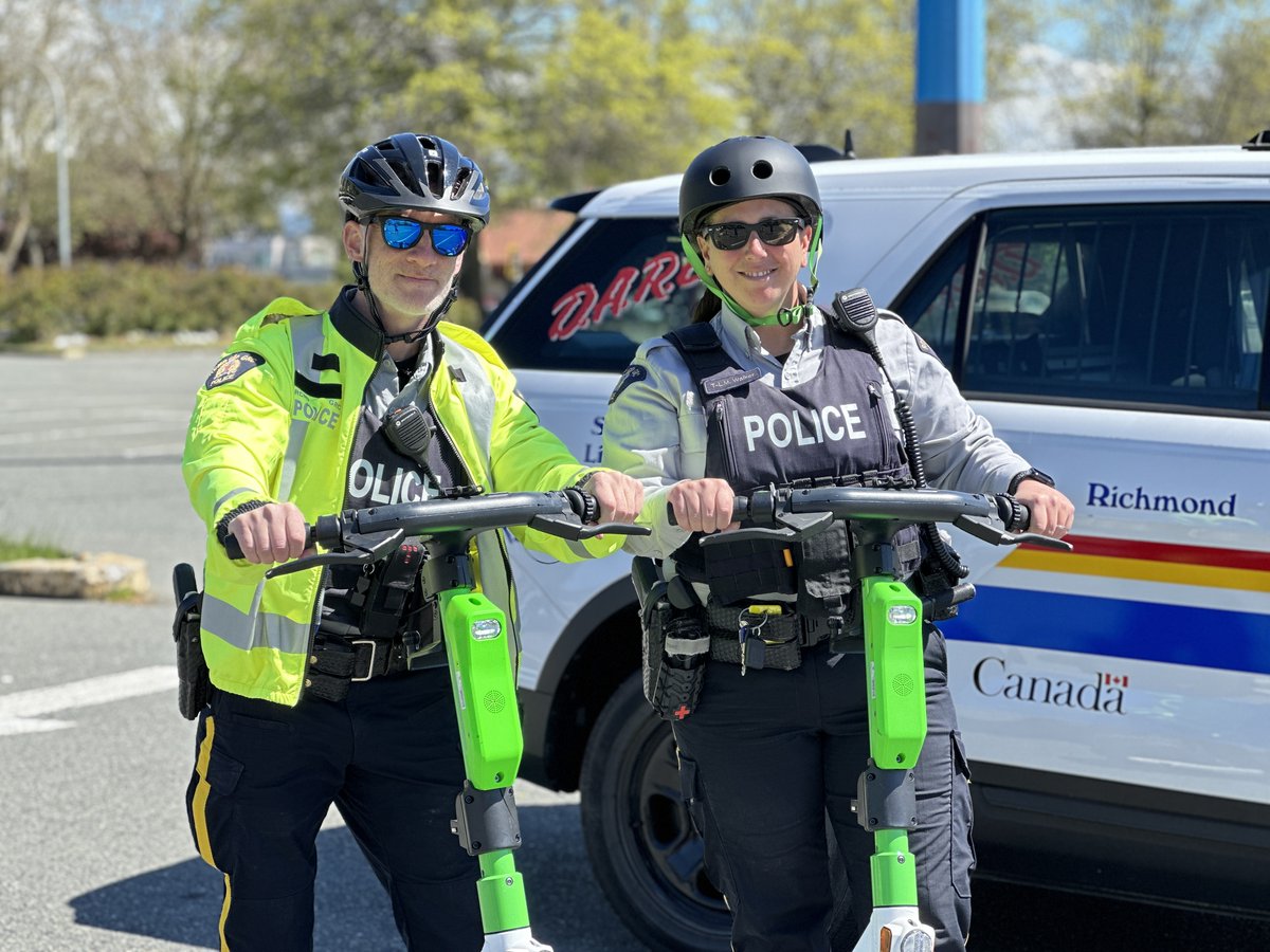 🛴⚠We’re ramping up e-scooter enforcement. Obey speed limits and rules of the road to avoid fines. Help us make #RichmondBC the safest city for e-scooters! #SafeScootRichmond ow.ly/2t2850RGlJp