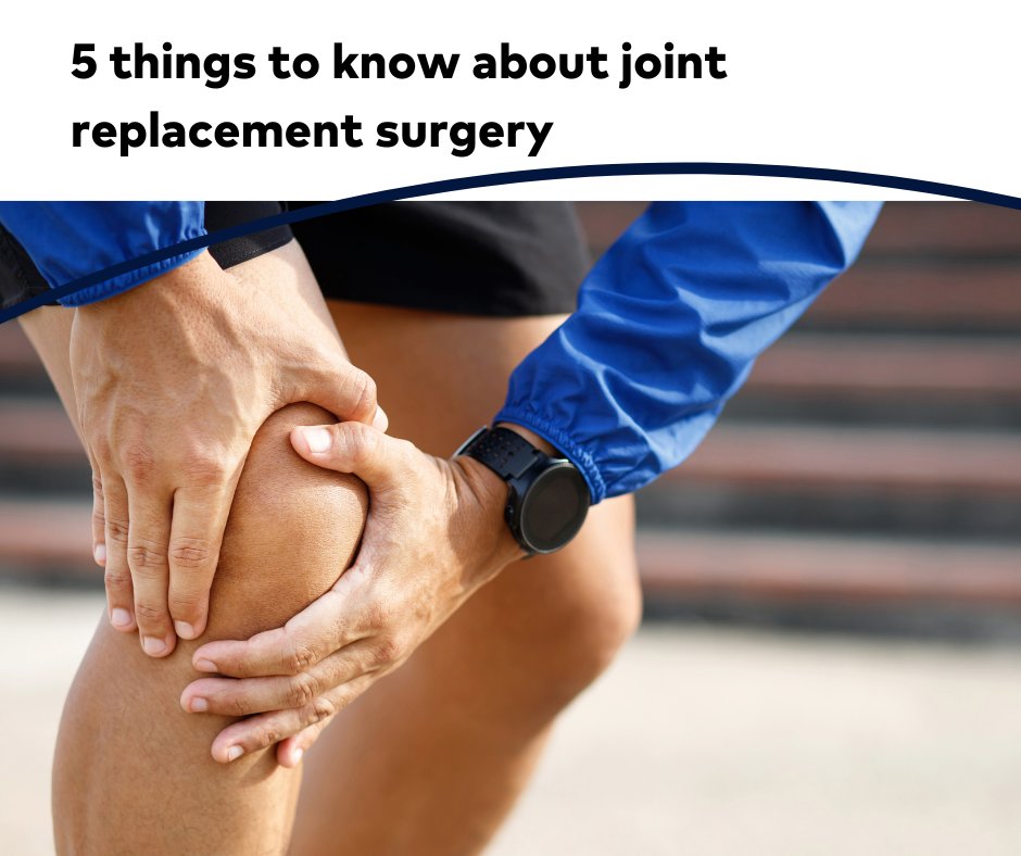 After months - or even years - of coping with joint pain, you have decided that joint replacement surgery will help you improve your quality of life. Here are five things to know about joint replacement surgery: bit.ly/3UKZp6U Find a doctor at HealthONEcares.com.