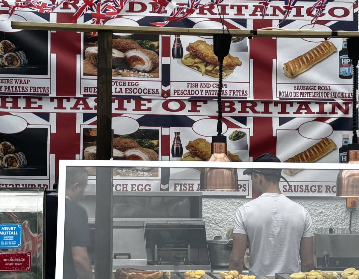 Saw so many different sausages being cooked on stalls representing countries from around the world at a May Day festival in Fuengirola, Spain. #sausage #sausages #bratwurst #weiner #hotdog #sausageroll