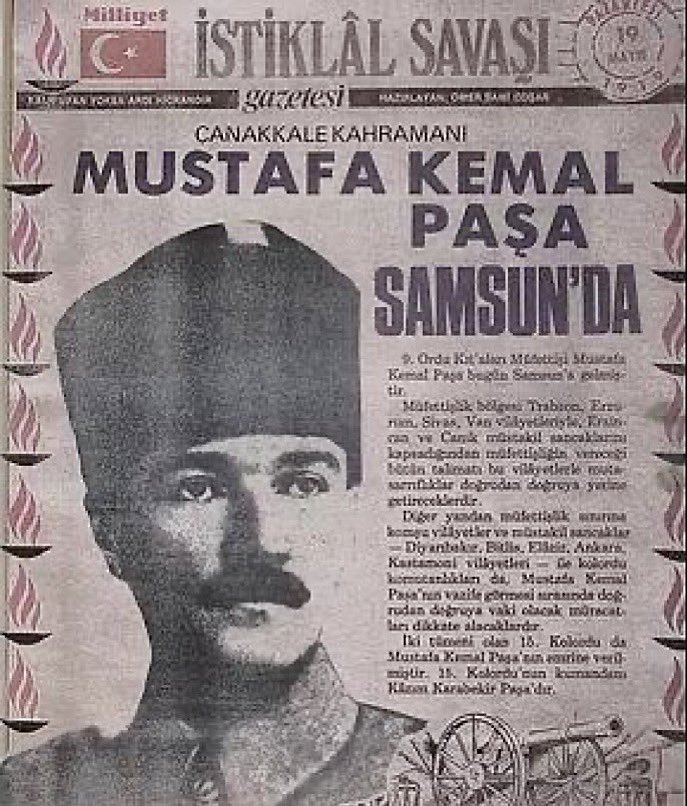 19 MAYIS❗️ Bir milletin makus kaderinin değiştiği andır 19 Mayıs... Kutlu olsun.. #19Mayıs #19MayısGururla #Samsun #ATATÜRK #19MayısAtatürküAnmaGençlikveSporBayramı