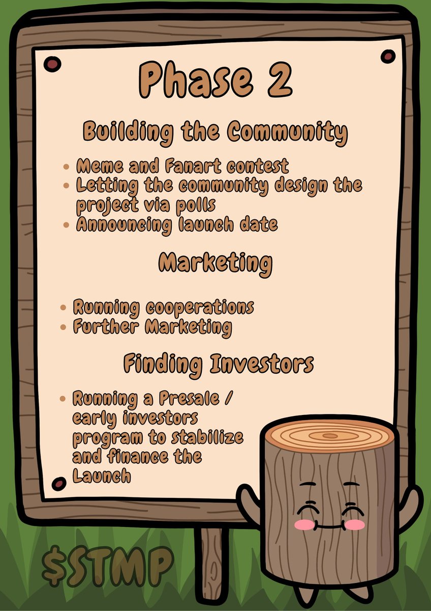 StumpyOnSol's tweet image. Phase 2! The community is our main focus! 💚

$STUMPY #stumpy #roadmap #crypto #SolanaCrypto
