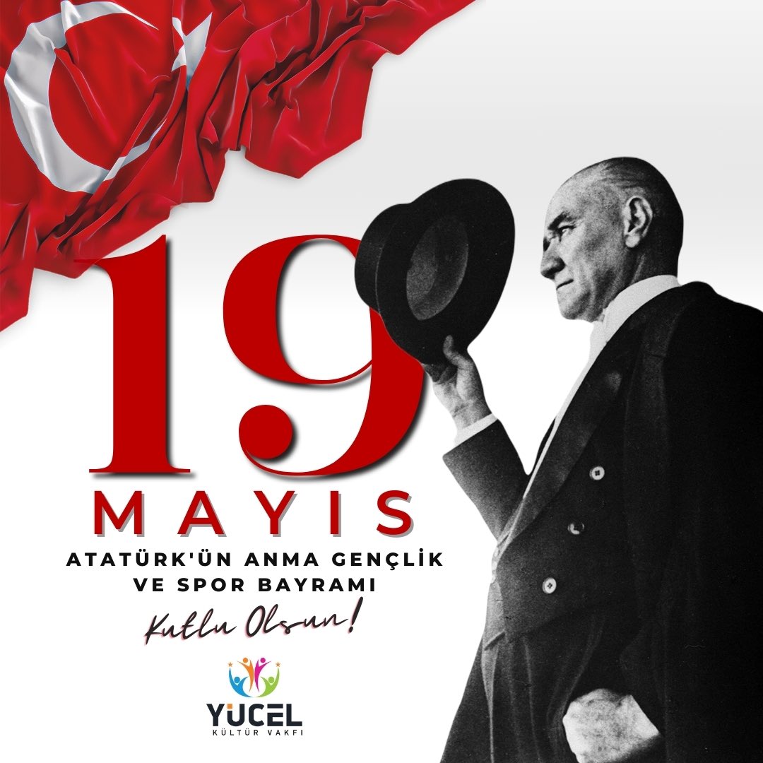 🇹🇷 Bugün bağımsızlık mücadelemizin başlangıcı olan 19 Mayıs Atatürk’ü Anma Gençlik ve Spor Bayramı!

Gazi Mustafa Kemal Atatürk’ü ve silah arkadaşlarını saygıyla anıyor, başta gençlerimiz olmak üzere tüm ulusumuzun 19 Mayıs Atatürk’ü Anma Gençlik ve Spor Bayramı'nı kutluyoruz.