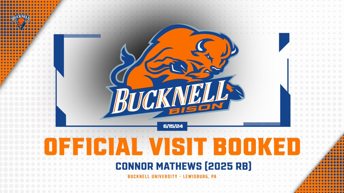 Locked in for my official visit to @Bucknell_FB @CoachJayBanks @CoachJTBear