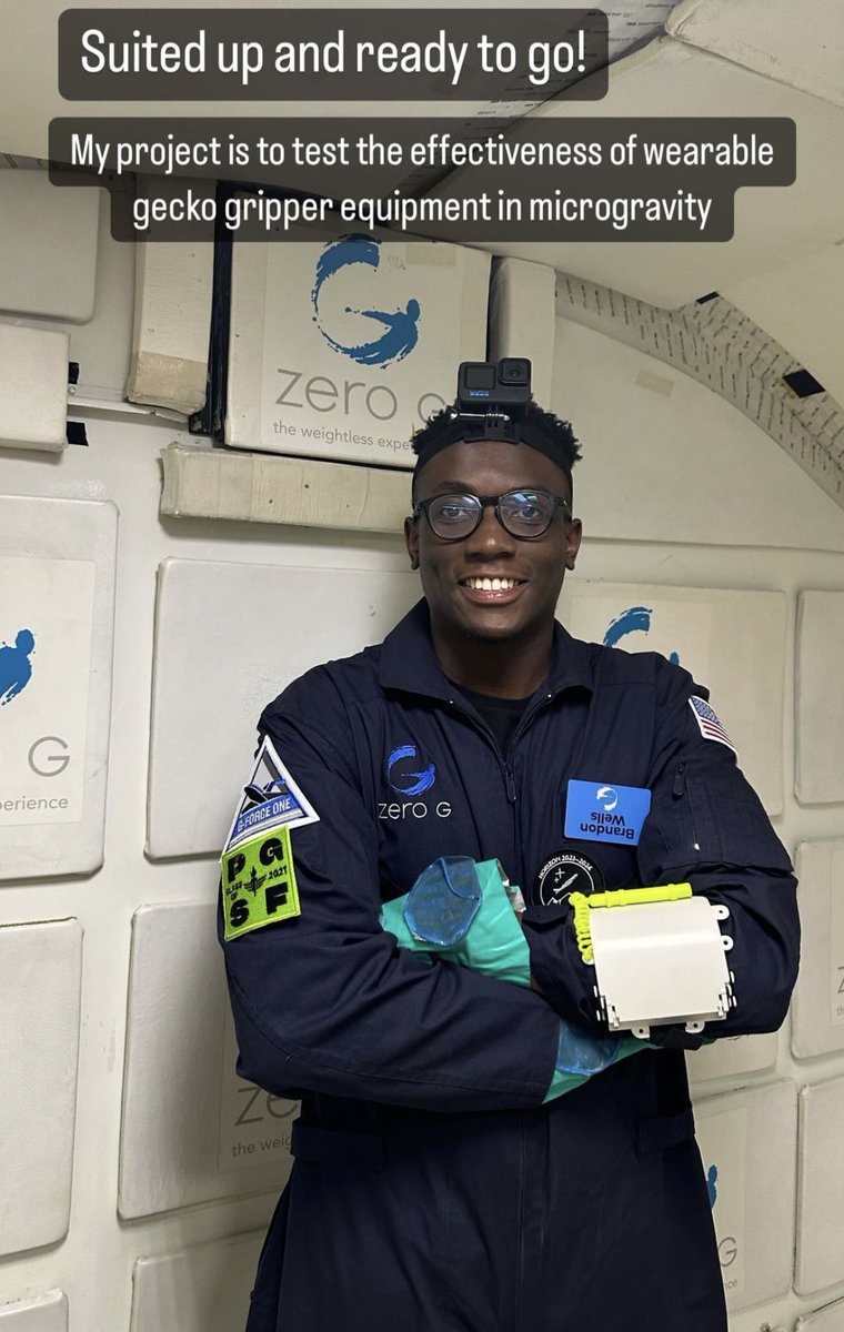 PGSFellowship's tweet image. Patties in Zero G! Thanks to our friends at @aurelia_labs, two of our alumni are getting their first taste weightlessness this weekend. Brandon (Class of 21) flew yesterday, and tested out gecko grip in microgravity alongside fellows of our sister programs! 🤩🤩