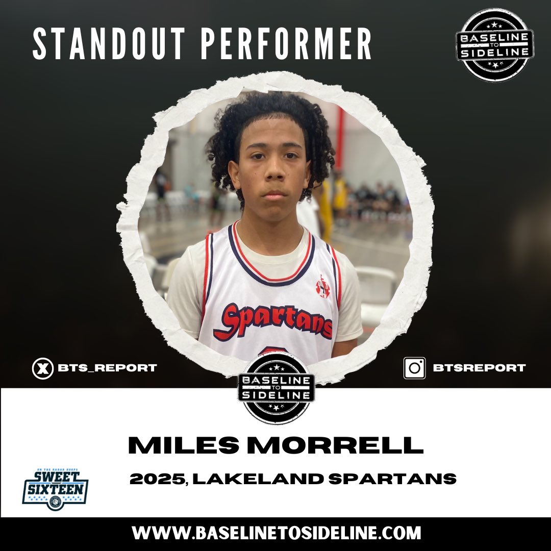 Miles Morrell is a steady floor general and a difference maker without scoring the ball. He was constantly putting his teammates in quality scoring position and impeccable court vision court. He has a revved up motor which makes him a defensive menace. #SweetSixteen