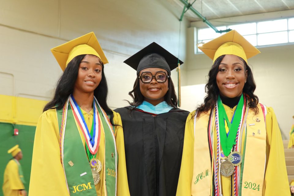 Congratulations to JCM’s Class of 2024 Valedictorian, Patience Patrick and Salutatorian, Alyvia Jones! This year, all of our Top 10 were “young ladies!” 
As Beyonce would say… “Who Run The World..GiRLS!” We are proud of all our graduates and wish them the best! <a href="/JCMCougars/">Jackson Central-Merry High School</a>