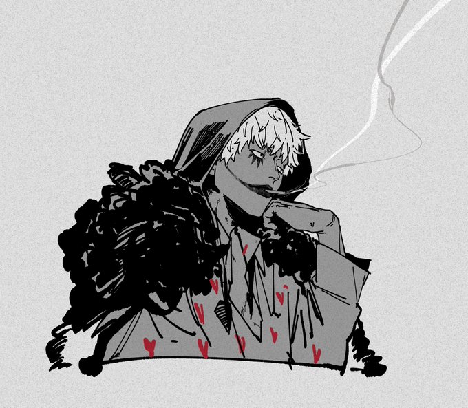 「1boy smoking」 illustration images(Latest)