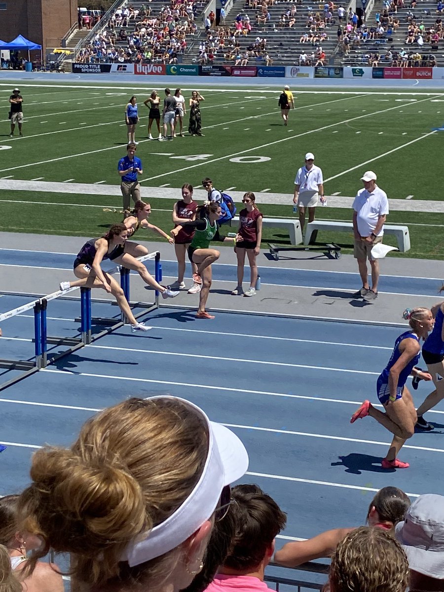 Third day of state track!!! We finished with three seventh place finishes!!! Two school records!!!! A couple of PRs. Our Sprint Med did great today!!!! Reagan did great!!!! Proud of everyone!!!!