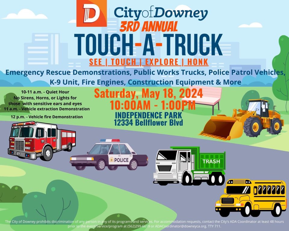 Had a blast at Downey’s 3rd Annual Touch-A-Truck event! 🚒🚓🚛 I love seeing our community come together to explore and learn. Proud to have founded this event during my time as mayor. Thanks to everyone who joined us today! #TouchATruck
