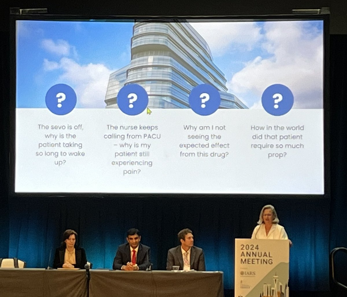 Enjoying a FAER grantee power panel at #IARS24 with @SSadhasivamMD, @VeselaKovachev2, @Douville_NJ, and Ruth Waterman presenting Genomics and Personalized Medicine in the Perioperative Period.