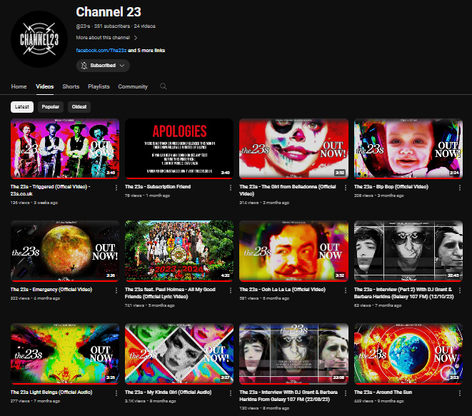 TO SUBSCRIBE to The23s YouTube channel  -  

(CLICK LINK) 
youtube.com/@23-s/?sub_con…

For all our music videos and some Exclusive content only available on #Youtube 

#youtubeshorts #youtubevideo  #ExclusiveContent #youtubechannellayout  #youtubers #The23s