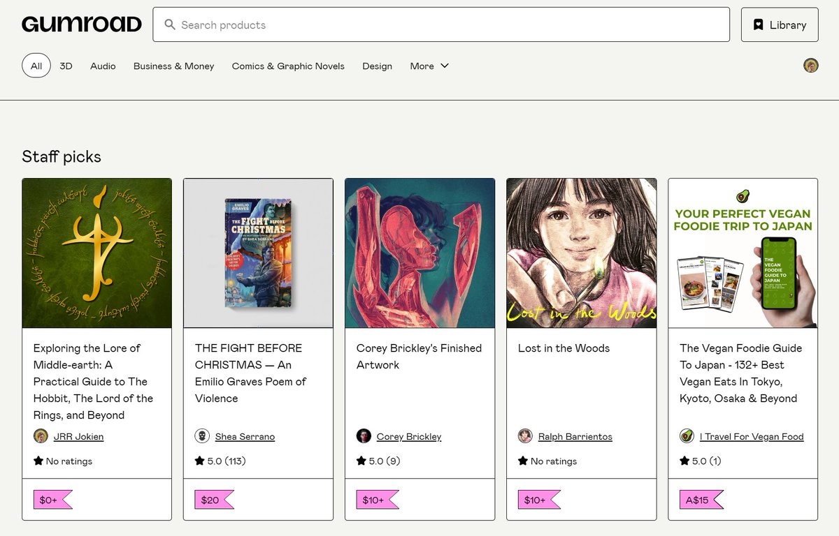 Today my 'Exploring the Lore of Middle-earth' e-book is featured as a Staff Pick on Gumroad! Check out my guide to Tolkien's works here! 📗jokien.gumroad.com/l/middle-earth…