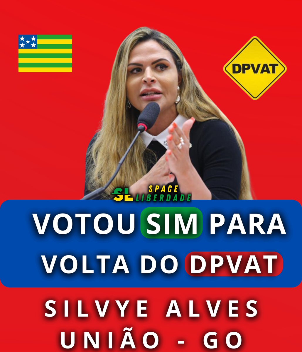 🚨URGENTE - Deputada Silvye Alves votou à favor da volta do DPVAT que tinha sido extinto pelo presidente Bolsonaro! Além disso, a deputada também é base do governo Lula, votando favorável ao governo em 67% das ocasiões! ⚠️ FONTE: Placar Congresso e Câmara dos Deputados.