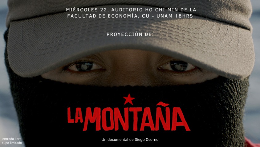 ¡¡@LaMontana_Doc arriba a la @UNAM_MX!! ⭐ ⭐ ⭐ ⭐ ⭐ Miércoles 22, 18hrs. Auditorio Ho Chi Minh Facultad de Economía. Pasa la voz📢📢📢