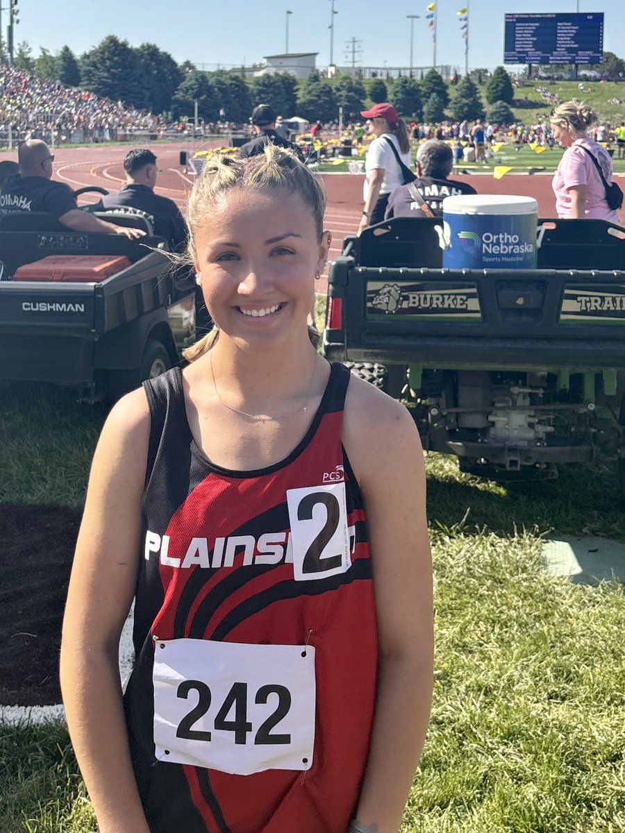 Class C State T&F Meet - 2024
Girls 300M Hurdles - 4️⃣6️⃣.4️⃣2️⃣
🥈 STATE RUNNER-UP 
⭐️ New School Record

Kailee Potts betters her previous time and sets a new school record! Congrats to Kailee on a great career and senior T&F season that finished with a state medal. #plainsmenpride