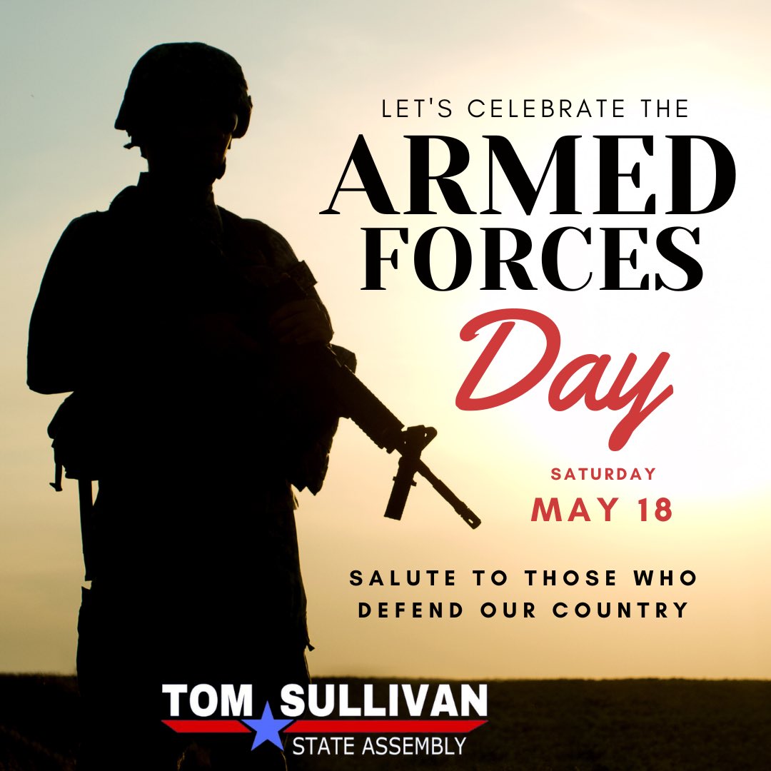 🇺🇸 This Armed Forces Day, let's honor the bravery and sacrifice of those who protect our freedom. As a Veteran and candidate for NYS Assembly, I am deeply proud of our servicemen and women. Their courage inspires me every day to serve our community with the same dedication and