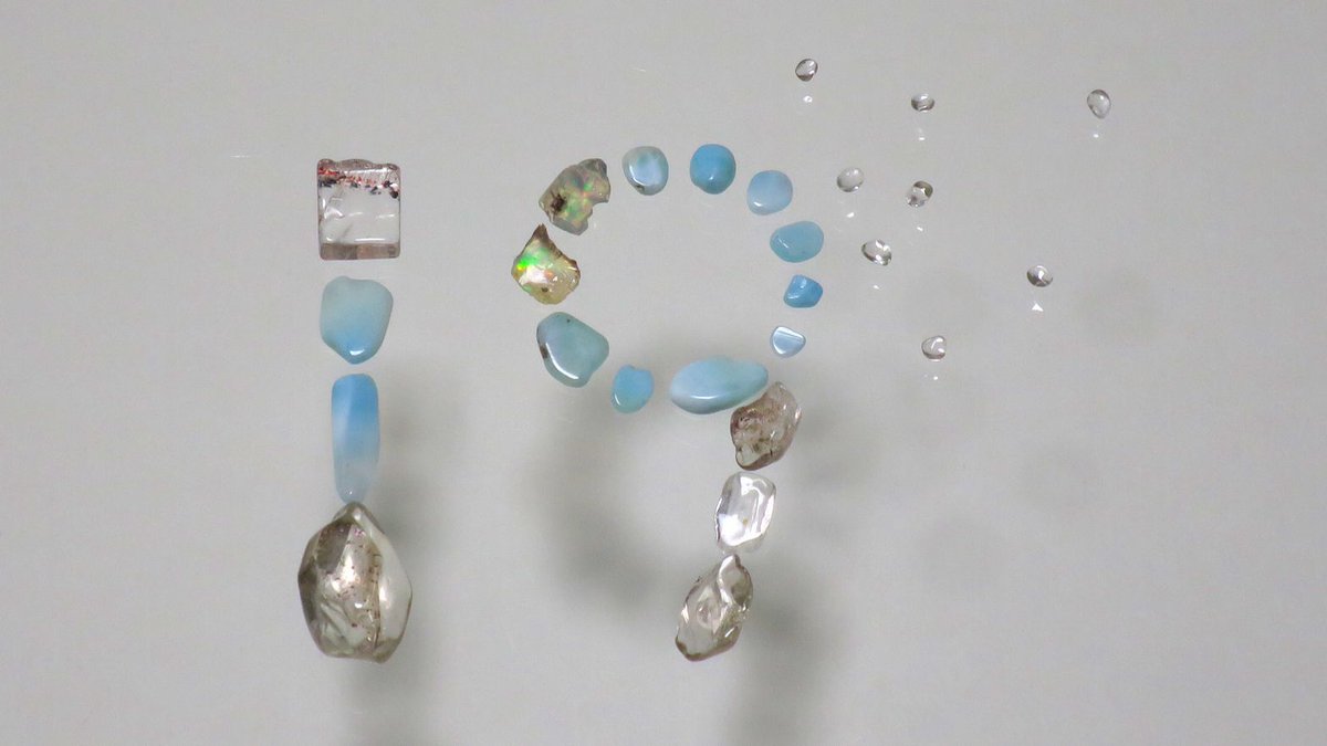larimar, inclusion quartz, ethiopian opal, etc.