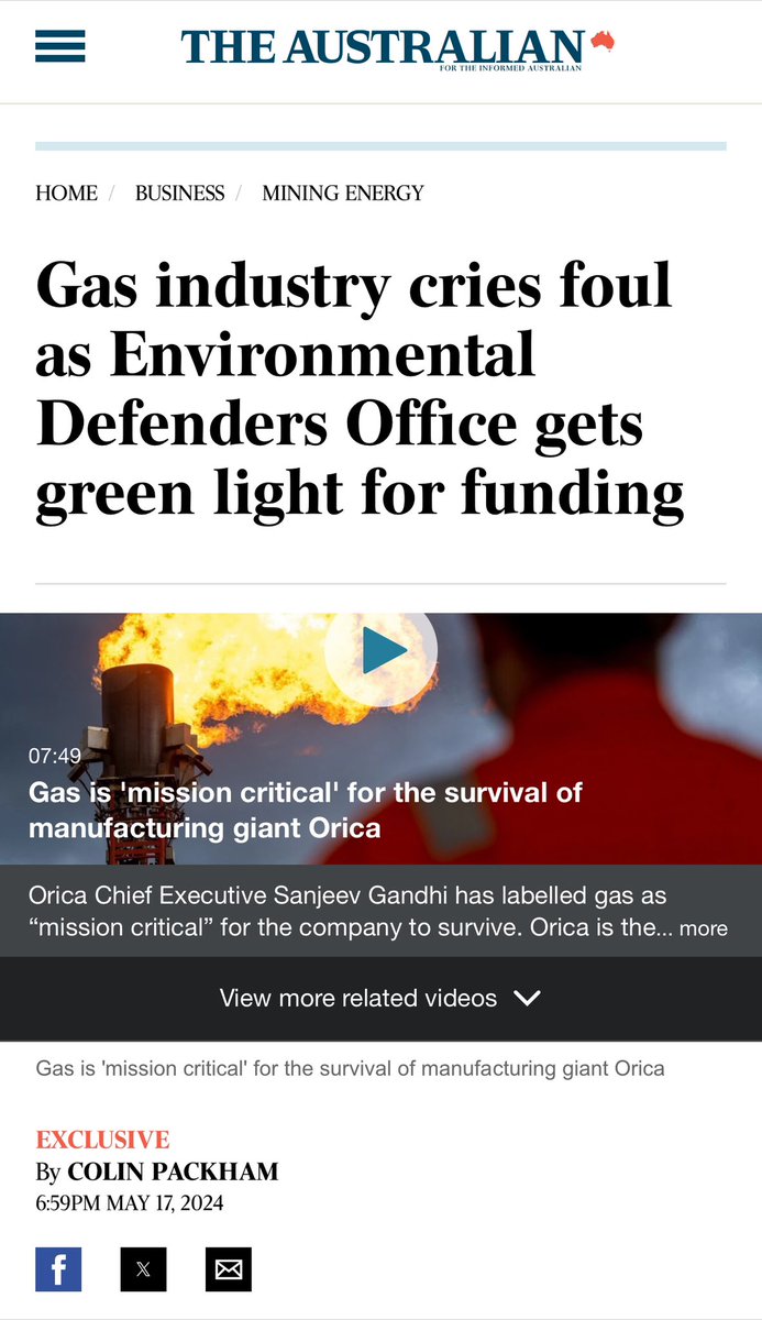 I’ve got a better headline: Environmental Defenders Office cleared of wrong-doing, Santos lawfare exposed, gas industry sooks… as usual.