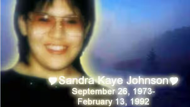 Sandra Johnson Age: 18 Sandra’s body was found on February 13, 1992, on top of the Neebing McIntyre flood way in East Thunder Bay, Ont. If you have any info contact CrimeStoppers @1-800-222-8477 #mmiw #mmiwg #metoo #indigenous #crime #crimestoppers #missing #murder #femicide