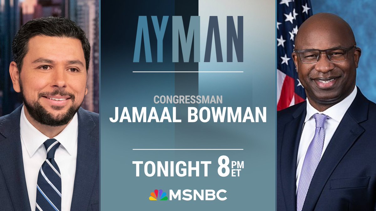 TONIGHT AT 8: 'The most endangered Democrat in America.' @JamaalBowmanNY joins to talk about what it's like to be the target of a pro-Israel lobby group that's spending millions to oust him and other Democrats across the country.