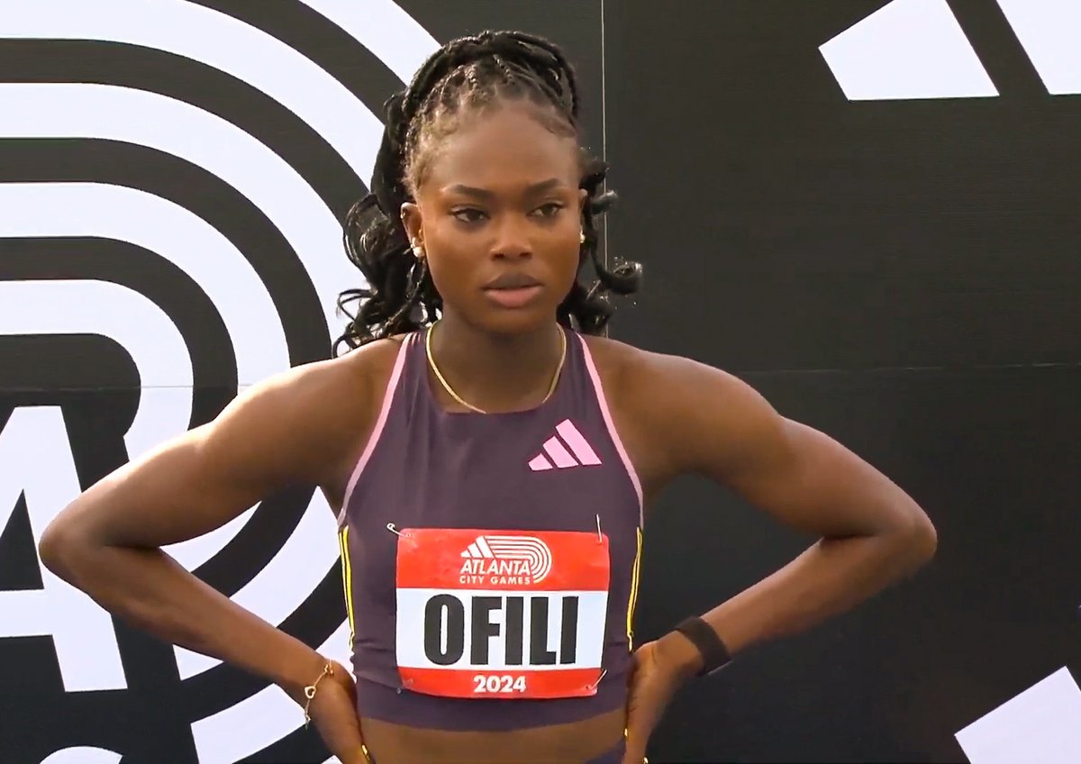 NEW AFRICAN RECORD!!🤯🔥 Favour Ofili 🇳🇬 broke the African Record in the women's 150m straight at the Adidas Atlanta City Games, running a blistering 16.30s (0.0)! She stumbled at the starting blocks but still managed to pull off such a performance. Wow! She and her training