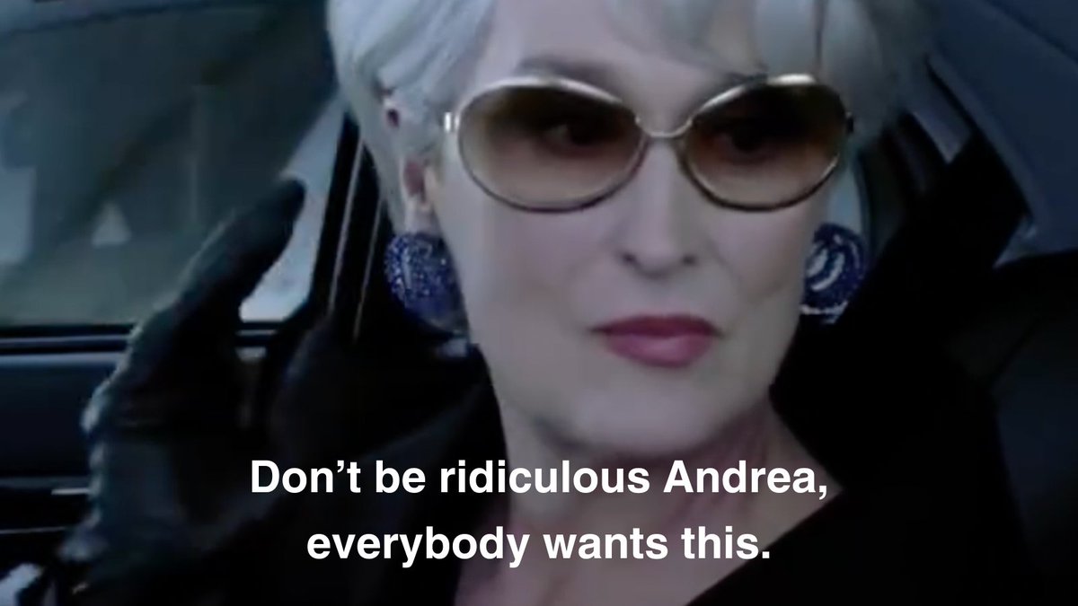 When we debated about the first movie for our DTLA Movie Nights with @stfoodcinema spotlighting cult-classic fashion flicks, it wasn't even a question. Miranda knows best. Devil Wears Prada is July 6 at Grand Hope Park. Doors 6pm & screening 8:30pm. streetfoodcinema.com/events/the-dev…