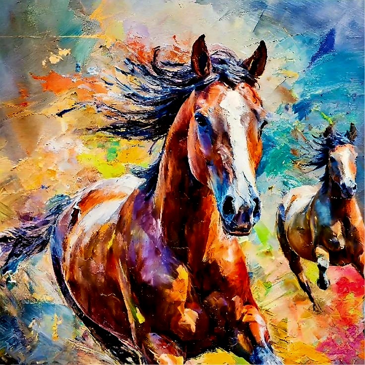 If you paint a wild horse, you might not see the horse... but surely you will see the wildness!
(Wild and free)
Acrylics painting on canvas 
#wildhorses #art #auctiontime #animallover
#artmarketing #artistsoninstagram #artistsupport #onlineartgallery #artistgrowth #Artcommissions