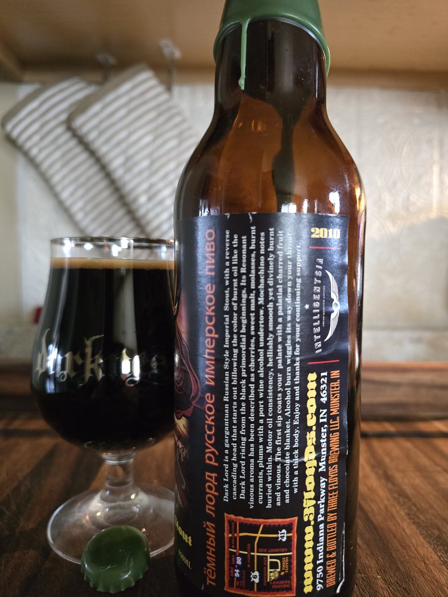 It's Dark Lord Day 2024!

<a href="/3floyds/">3 Floyds Brewing</a> releases this beer one day a year. The festivals are so much fun. I was able to make the 2010 and 2011 releases in person.

This is my last 2010 bottle. 
Cheers!

#SomethingsBrewing