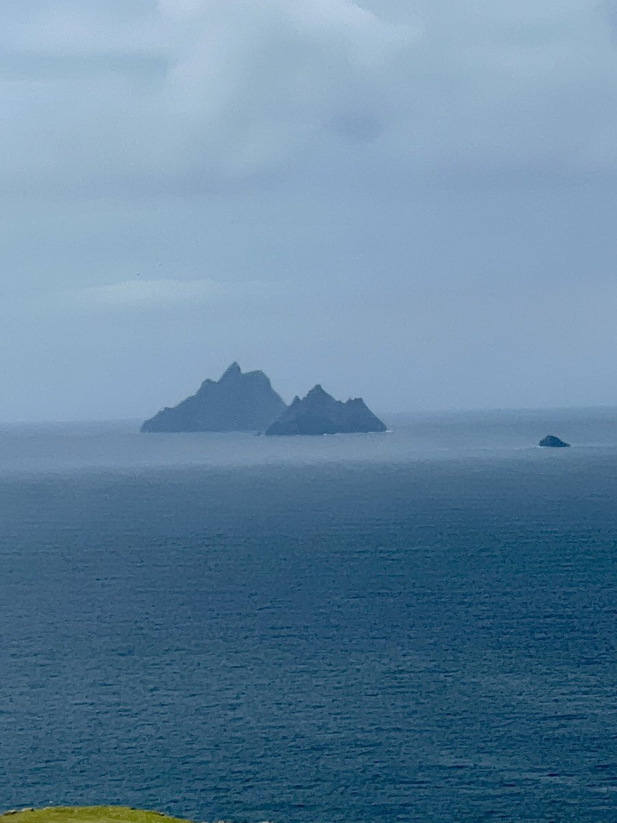 We toured the #RingOfKerry and saw the #Skelligs from two different vantage points
