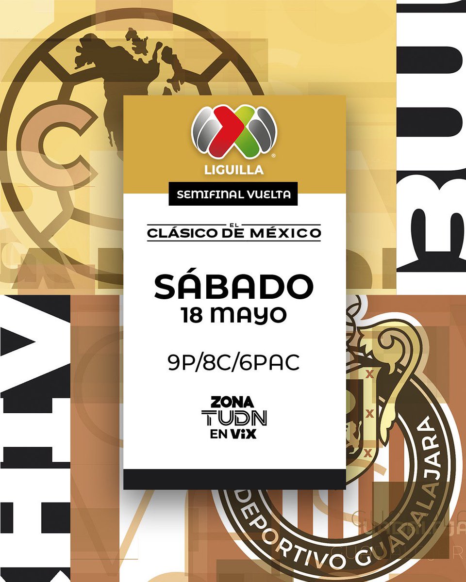 Llegó la hora para @ClubAmerica y @Chivas en el Clásico de México más importante… ¡EL DE LA #LiguillaEnTUDN! 🤩 Disfruta del partido La gloria y la Final están es juego por @Univision, @TUDNUSA y Zona TUDN en #ViX 📲🇺🇸