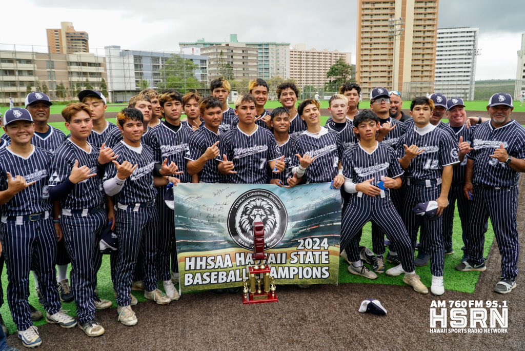 Congratulations to KS-Hawai’i for winning the 2024 Wally Yonamine Foundation/@HHSAAsports DII Baseball Championship, their second state baseball title (2016). The Warriors defeated Damien, 12-1, in five innings. @HIsportsradio @KSHawaii