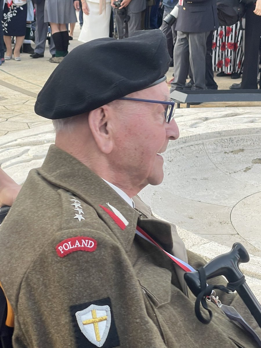 At the moving ceremony today at the Polish Memorial to mark the 80th anniversary of the end of the Battle of Monte Cassino and the Allied victory, paving the way for the liberation of Rome