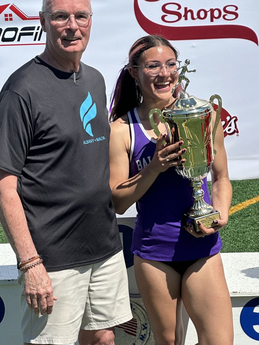 Gabrielle Bozeth won the 200m race at the 81st William F. Eddy Meet.  And also finished 2nd in the 100, and was on the winning 4x100 and 4x400 teams, EARNED FEMALE ATHLETE of the MEET. <a href="/B_Spa_Athletics/">B'Spa Athletics</a> <a href="/BSPAHS/">BSPAHS</a>
