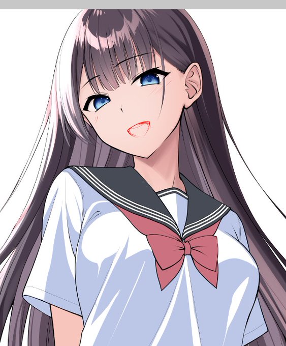 口ってむずくない???
顔面気に入らないので描き直している。 