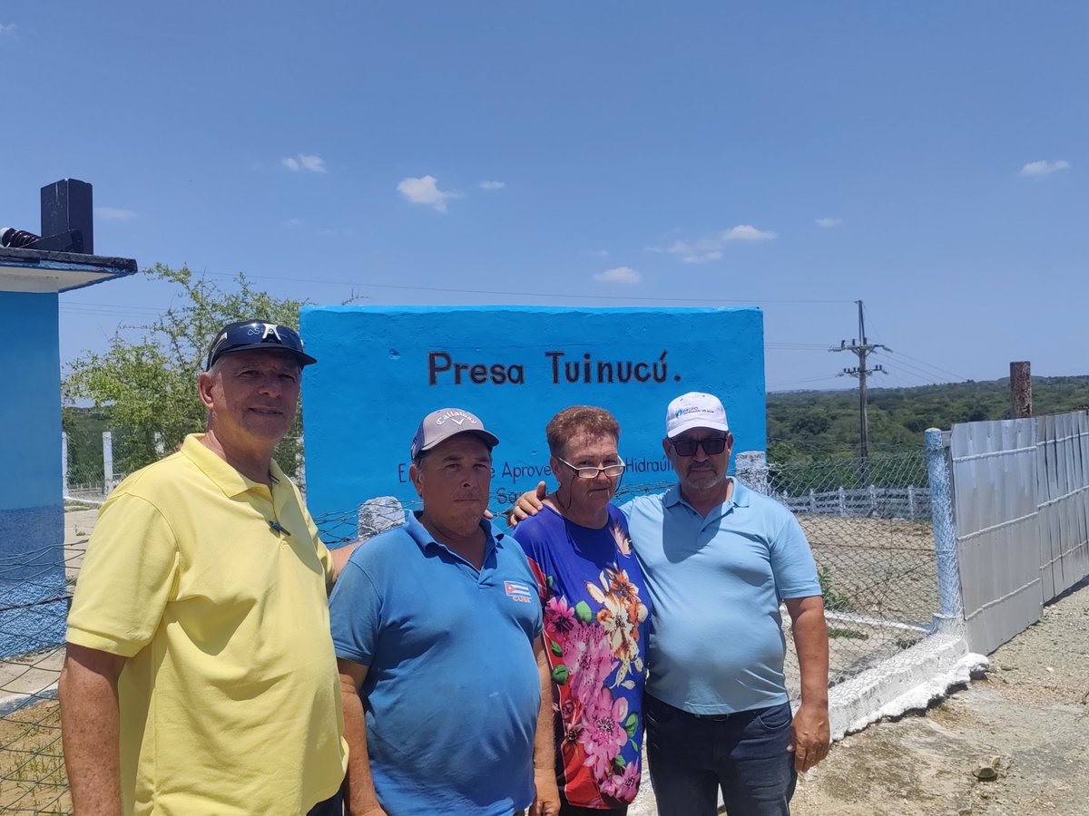 Visita a la Casa de Explotación, Presa y Estación de bombeo #Tuinicú, principal fuente de abasto de la cabecera provincial de SSpiritus y del municipio Cabaiguan, se trabaja, en el montaje de 8 equipos de bombeo nuevos, ya prestan servicio 3 #CubaViveYTrabaja #INRHCuba