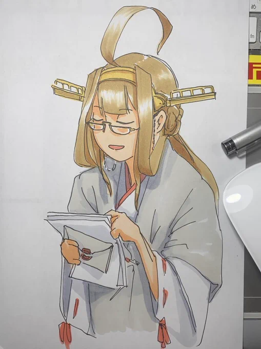 #無言で眼鏡娘をあげる見た人もやる